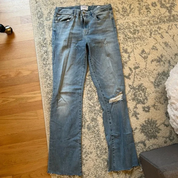 Frame denim Le mini boot light wash jeans - Picture 3 of 5